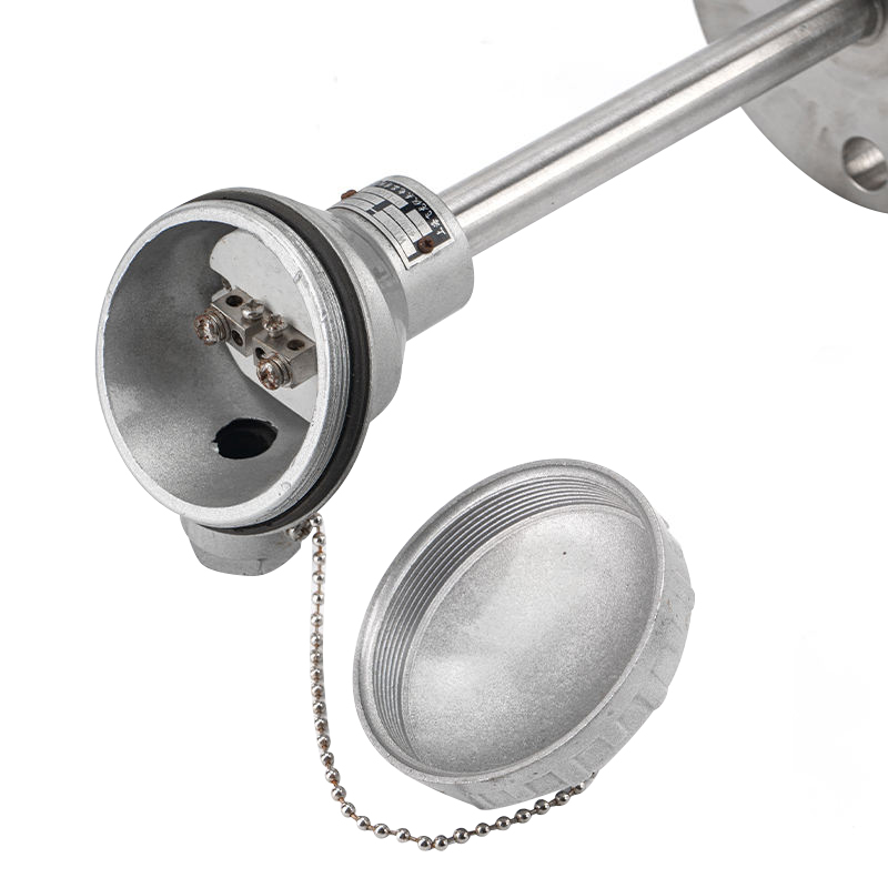 Movable flange thermocouple