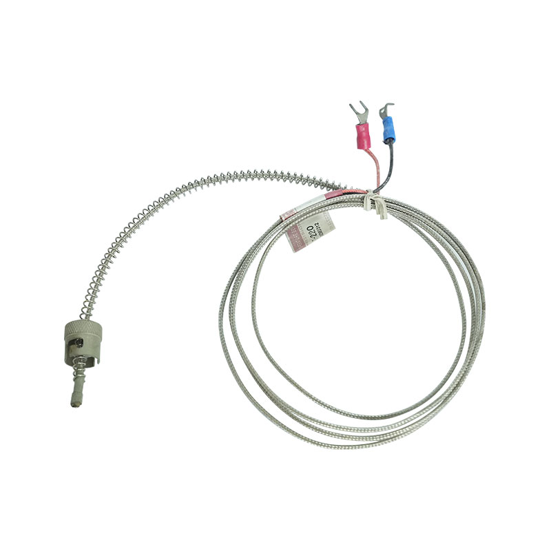 Pressure spring fixed thermocouple
