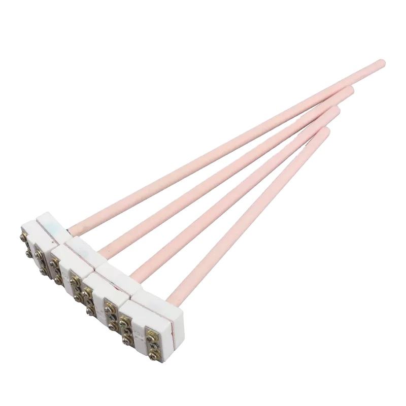 0.2–0.4 mm wire diameter Type S/B/R platinum-rhodium thermocouple furnace high-temperature sensor probe for molten metals