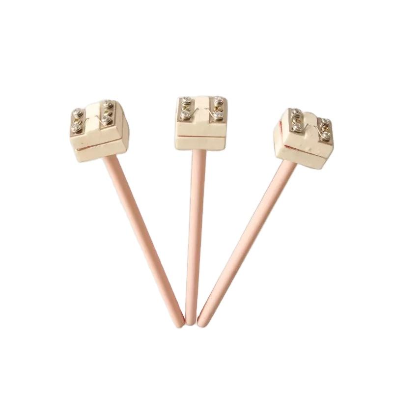 0.2–0.4 mm wire diameter Type S/B/R platinum-rhodium thermocouple furnace high-temperature sensor probe for molten metals