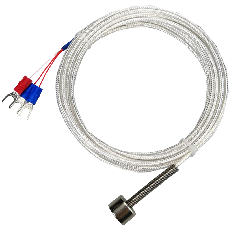 Magnetic PT100K temperature sensor with magnetised platinum resistance thermometer (RTD) Strong magnetic attraction for thermocouples