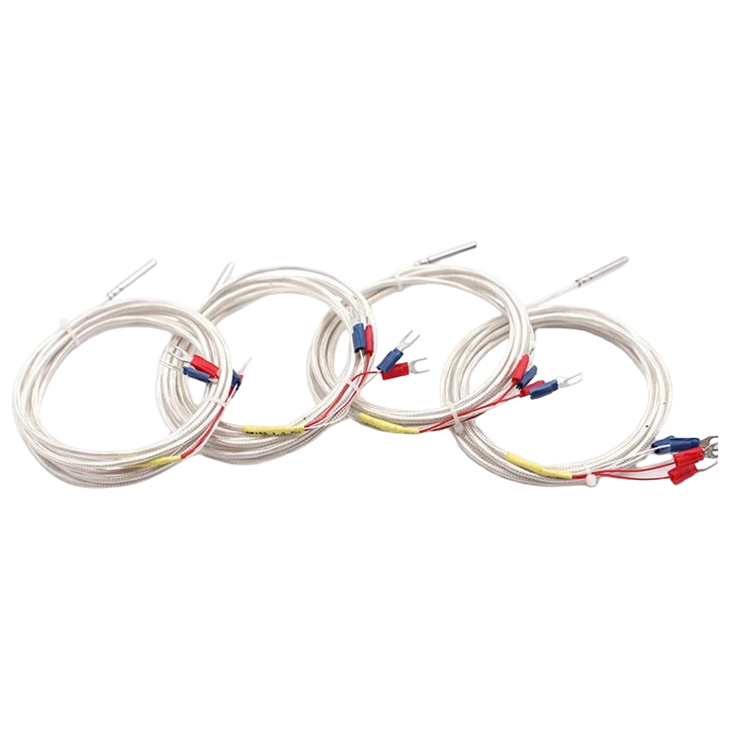Industrial PT100 RTD temperature sensor 3-wire platinum thermistor 50mm thermocouple probe