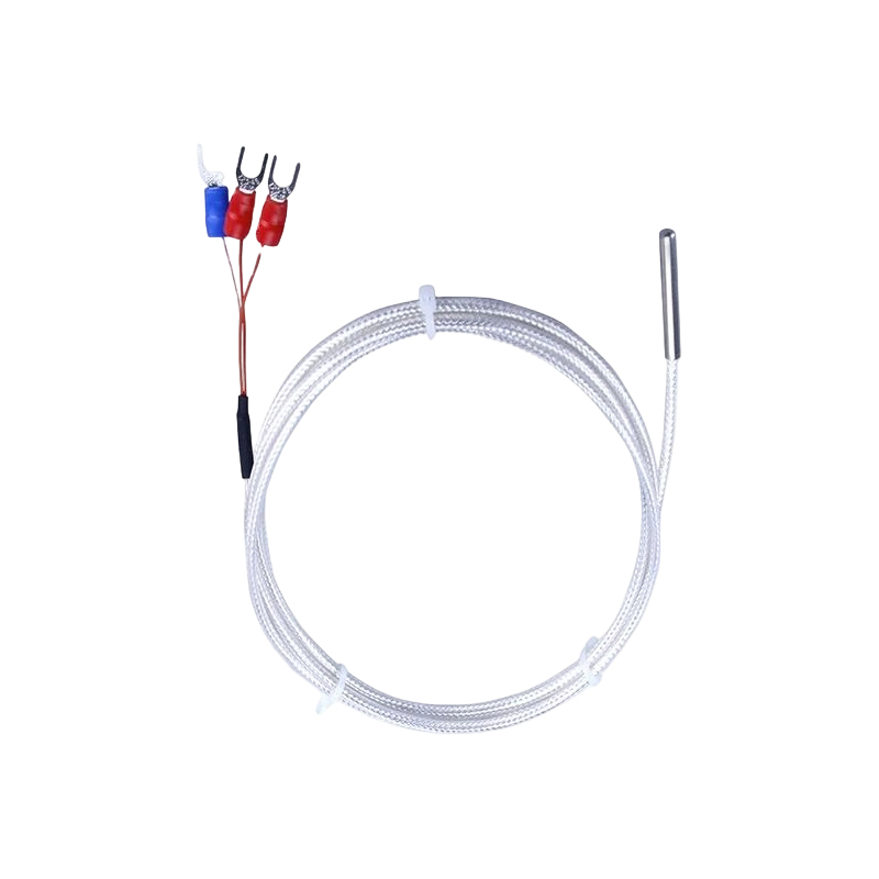Industrial PT100 RTD temperature sensor 3-wire platinum thermistor 50mm thermocouple probe