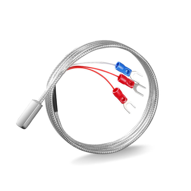 Industrial-grade compact temperature sensor with stainless steel screw mounting PT100K probe (M6/M8) Thermocouple