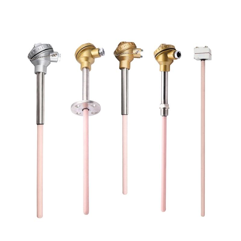 0.2–0.4 mm wire diameter Type S/B/R platinum-rhodium thermocouple furnace high-temperature sensor probe for molten metals